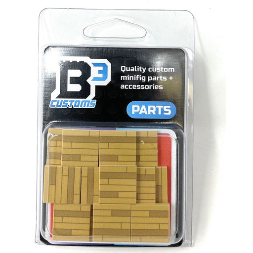 Light Hardwood Tile Part Pack (20 Tiles) made with LEGO parts (LEGO) - Premium  - Just $19.99! Shop now at Retro Gaming of Denver