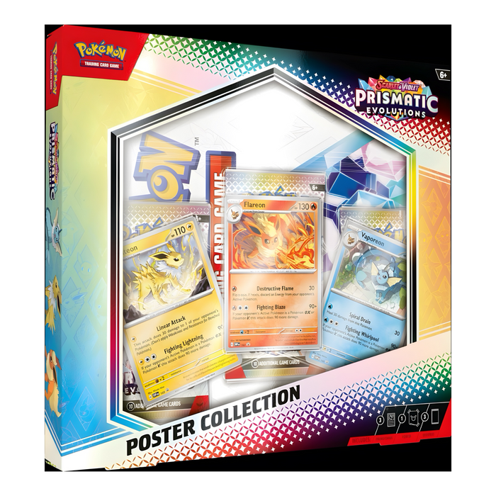 Pokemon TCG: Scarlet and Violet 8.5 Prismatic Evolutions Poster Collection - for just $34.99! 
