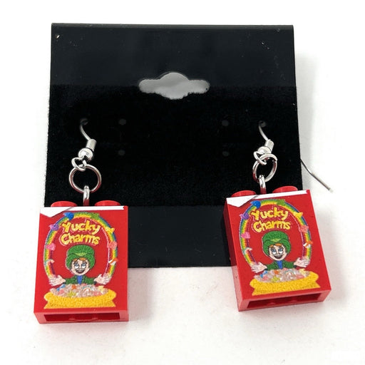 Yucky Charms Cereal Earrings made from LEGO parts - B3 Customs - Just $9.99! Shop now at Retro Gaming of Denver