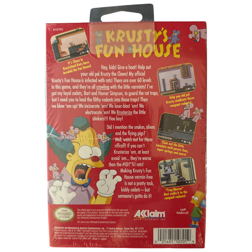 Krusty’s Fun House (Nintendo Entertainment System) – Brand New & Sealed - for just $459! 