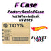 Hot Wheels Basic 2025 F Case 72 Pcs - Factory Sealed Case - for just $129.99! 