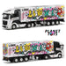 Mini GT 1:64 Mercedes-Benz Actros w/ 40 Ft Container LBWK Kuma Graffiti #333 - for just $139.99! 