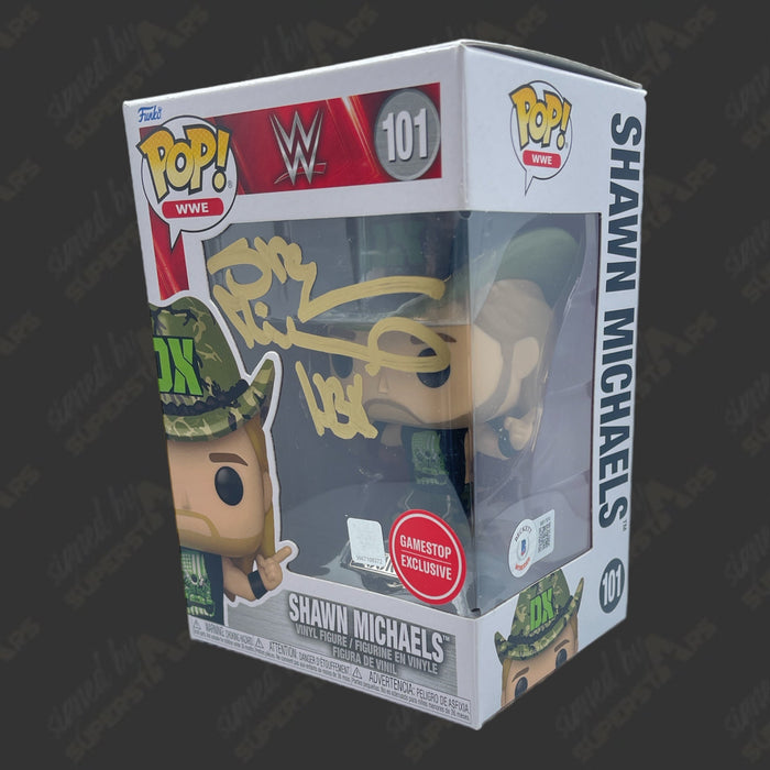 Shawn Michaels signed WWE Funko POP Figure #101 (GameStop Exclusive w/ Beckett) - Premium  - Just $150! Shop now at Retro Gaming of Denver
