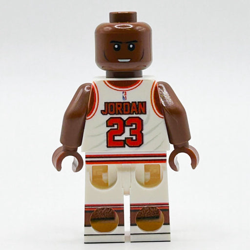 MJ #23 (White Jersey) Basketball Player Minifig made using LEGO parts - B3 Customs - Just $24.99! Shop now at Retro Gaming of Denver