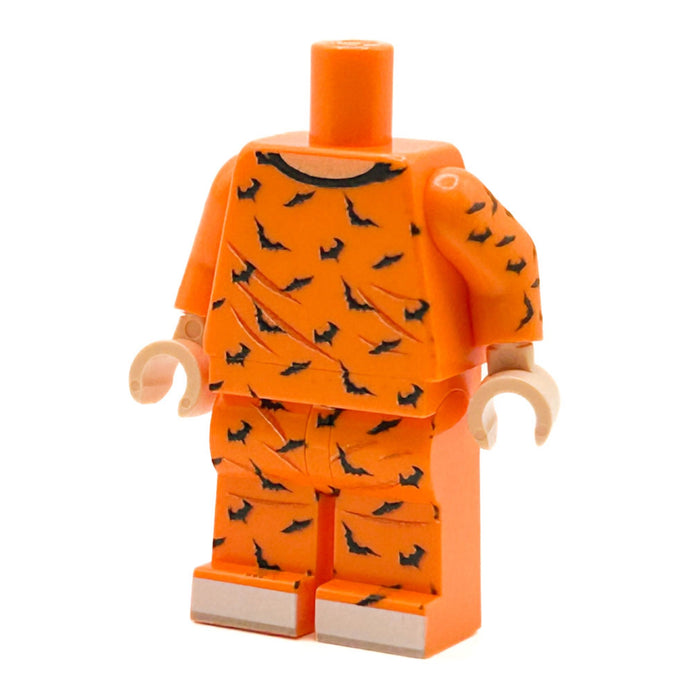 Halloween Bat PJs Minifig Body made using LEGO parts - B3 Customs - Just $11.99! Shop now at Retro Gaming of Denver