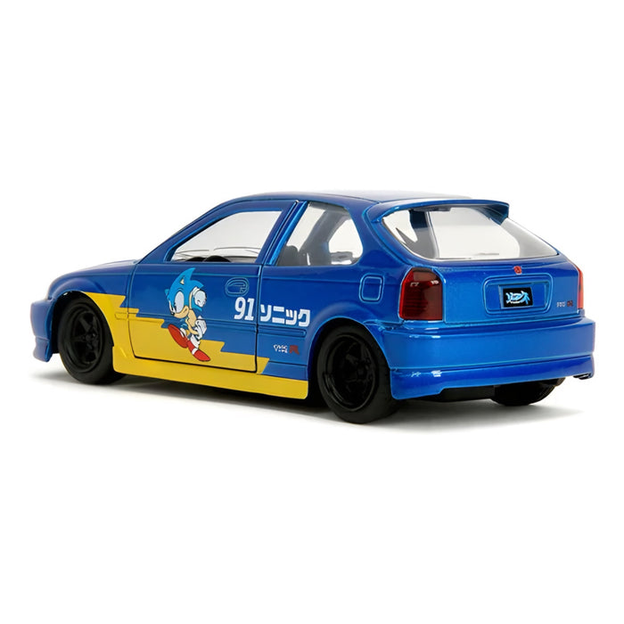 Jada 1:32 Classic Sonic The Hedgehog 1997 Honda Civic Type R - for just $15.99! 
