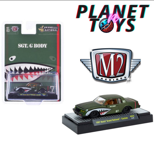 M2 Machines 1:64 1987 Buick Grand National Shark Mouth Primer Green 31500-HS55 - for just $14! 