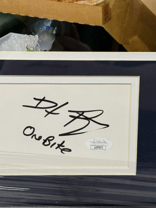 Barstool Sports Founder Dave Portnoy Framed & Signed Cut One Bite Pizza 8X10 Photo With JSA COA - for just $250! 