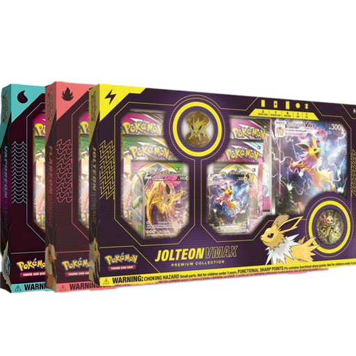 Pokemon TCG: Vaporeon, Flareon, or Jolteon VMAX Premium Collection Boxes - for just $364.99! 
