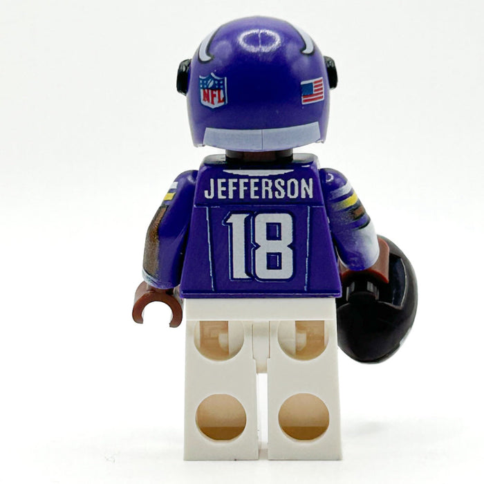 #18 QB Vikings Football Player Minifig made using LEGO parts - B3 Customs - Just $24.99! Shop now at Retro Gaming of Denver