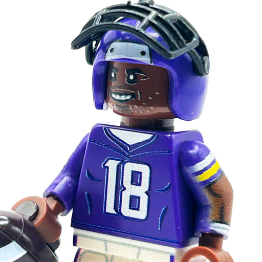 #18 QB Vikings Football Player Minifig made using LEGO parts - B3 Customs - Just $24.99! Shop now at Retro Gaming of Denver