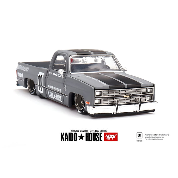 Kaido House x Mini GT 1:64 Chevrolet Silverado Kaido V2 – Grey - for just $19.99! 
