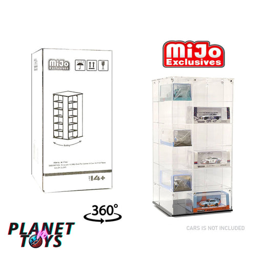 Showcase 1:64 Large 24-Car Display Desk Top Spinner with Cover (8″x 8″x16.25″) – MiJo Exclusives - for just $69.99! 