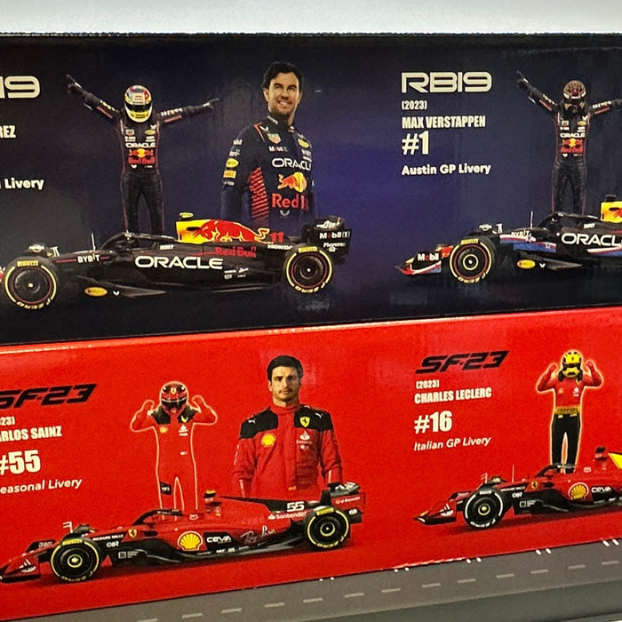 Bburago Formula One Racing 1:24 scale Race Cars with Driver Figures 2-Pack - for just $58.99! 
