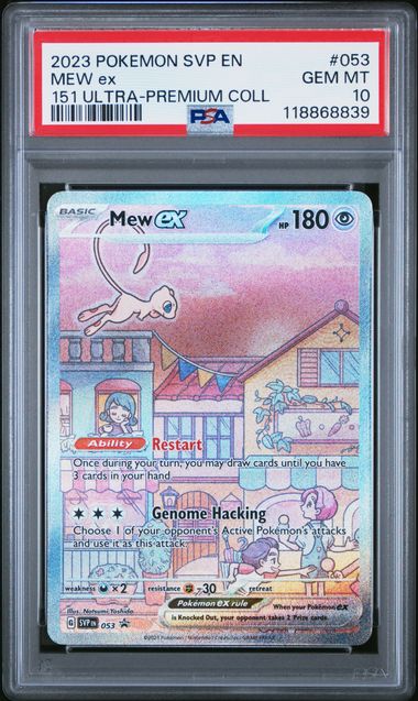 2023 POKEMON SVP EN-SV BLACK STAR PROMO #053 MEW EX 151 ULTRA-PREMIUM COLL - for just $1000! 