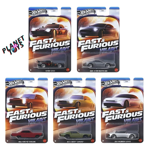 Hot Wheels Fast and Furious Villains Silver Series Set 5/5 - for just $28.99! 