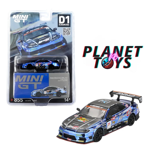 Mini GT 1:64 Nissan Silvia (S15) D-MAX #70 D-MAX Racing 2023 D1 Grand Prix #855 - for just $25.99! 
