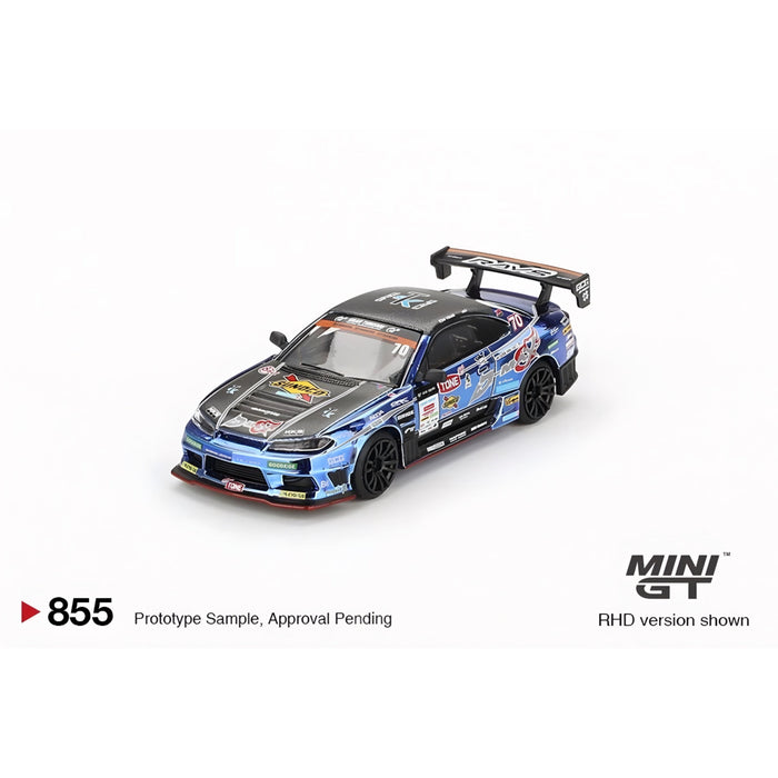 Mini GT 1:64 Nissan Silvia (S15) D-MAX #70 D-MAX Racing 2023 D1 Grand Prix #855 - for just $25.99! 