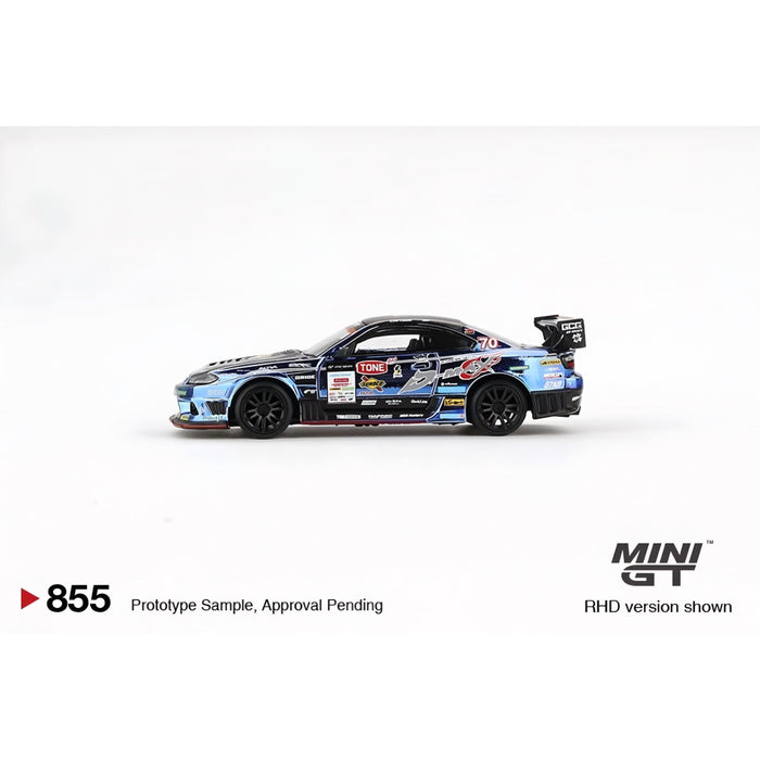 Mini GT 1:64 Nissan Silvia (S15) D-MAX #70 D-MAX Racing 2023 D1 Grand Prix #855 - for just $25.99! 
