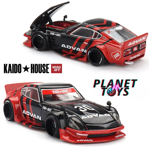 Kaido House x Mini GT 1:64 Nissan Fairlady Z Kaido GT ADVAN – Black #172 - for just $21.99! 