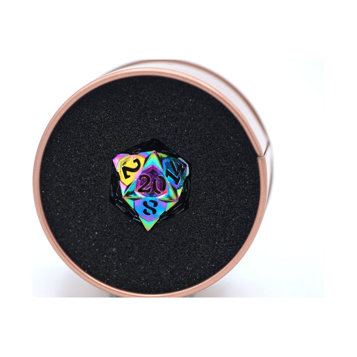 Single Morning Star Hollow D20 Dice - Prism Rainbow - Just $26.99! Shop now at Retro Gaming of Denver