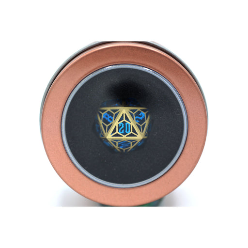 Single Hollow Dragon Nest D20 Dice - Blue and Gold - Premium Polyhedral Dice Set - Just $26.99! Shop now at Retro Gaming of Denver
