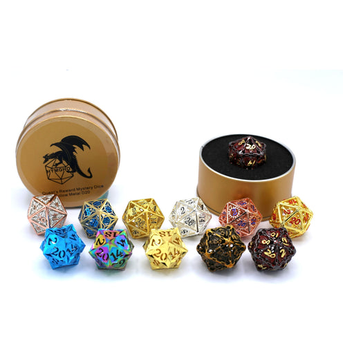 Quest's Reward Mystery Dice - Hollow Metal D20s - Premium  - Just $24.99! Shop now at Retro Gaming of Denver