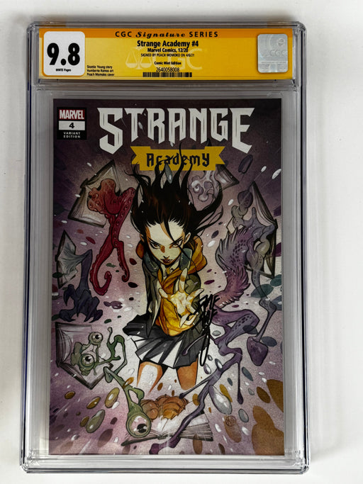 STRANGE ACADEMY #4 Peach Momoko Var Signed by Peach Momoko CGC 9.8 SS YELLOW Label[In Stock] - for just $299.99! 