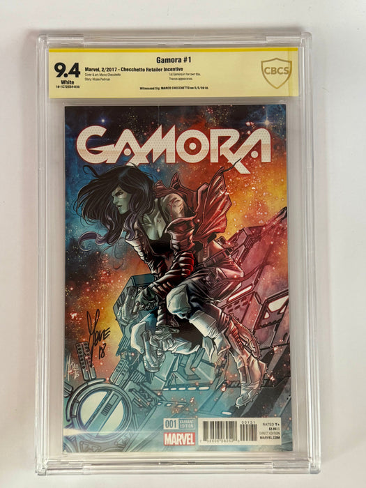 GAMORA #1 SIGNED BY CHACCHETTO | 1:25 VAR CBCS 9.4 SS YELLOW LABEL [IN STOCK] - for just $149.99! 