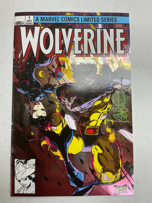 [Signed by Kaare Andrews] [FOIL] WOLVERINE BY CLAREMONT & MILLER #1 FACSIMILE EDITION [NEW PRINTING] UNKNOWN COMICS KAARE ANDREWS EXCLUSIVE MEGACON VAR [IN STOCK] - for just $50! 