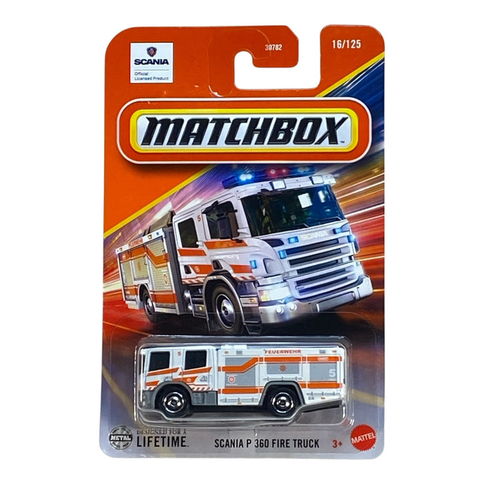 Matchbox Scania P 360 Fire Truck - 2025 Matchbox Series 16/125 - for just $1.79! 