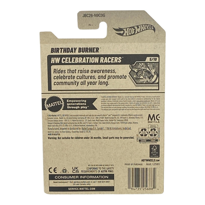 Hot Wheels Birthday Burner - Treasure Hunt - Celebration Racers Series 5/10 - for just $1.99! 