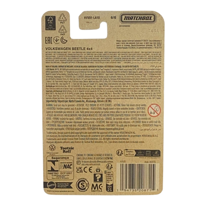 Matchbox Volkswagen Beetle 4x4 - Dots - Matchbox Candy Series 6/6 - for just $1.79! 