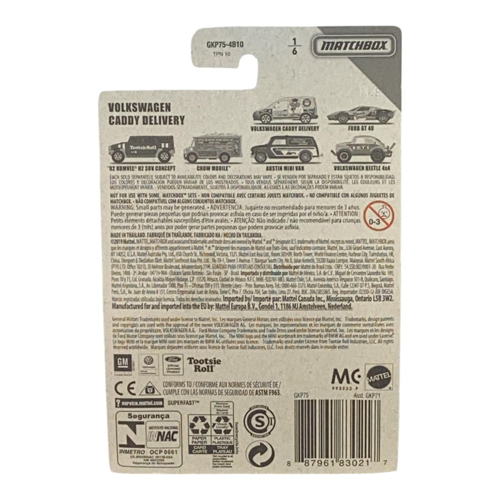 Matchbox Volkswagen Caddy Delivery - Tootsie Roll Pop - Matchbox Candy Series 1/6 - for just $1.79! 