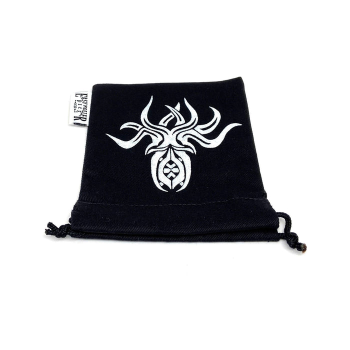 Small Cotton Twill Dice Bag - Cthulhu Design - Premium Dice Bags - Just $5.95! Shop now at Retro Gaming of Denver