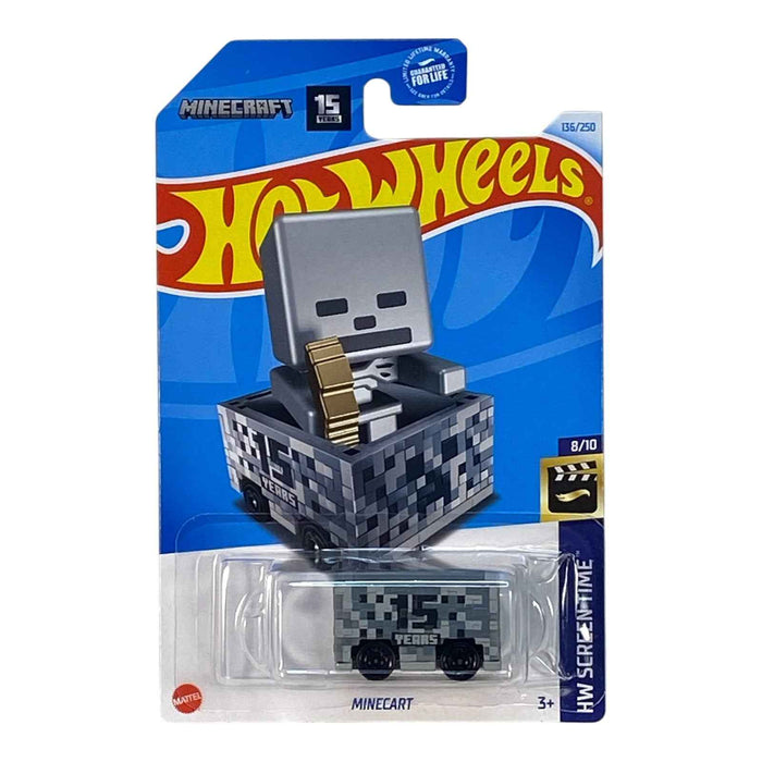 Hot Wheels Minecart 15 Year Anniversary - HW Screentime Series 8/10 - for just $1.89! 