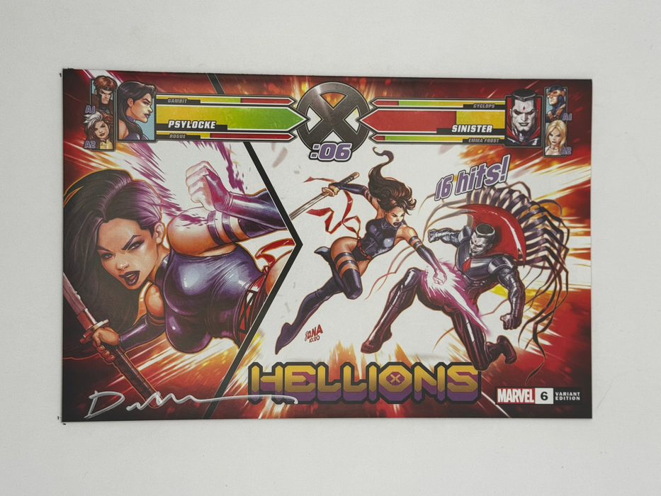 [SIGNED by David Nakayama] HELLIONS #6 UNKNOWN COMICS DAVID NAKAYAMA EXCLUSIVE VAR XOS (11/30/2022) - for just $20! 