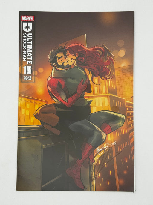 [Signed by Hickman] Ultimate Spider-Man #15 Unknown Comics Andolfo Exclusive Var [INST] - for just $25! 