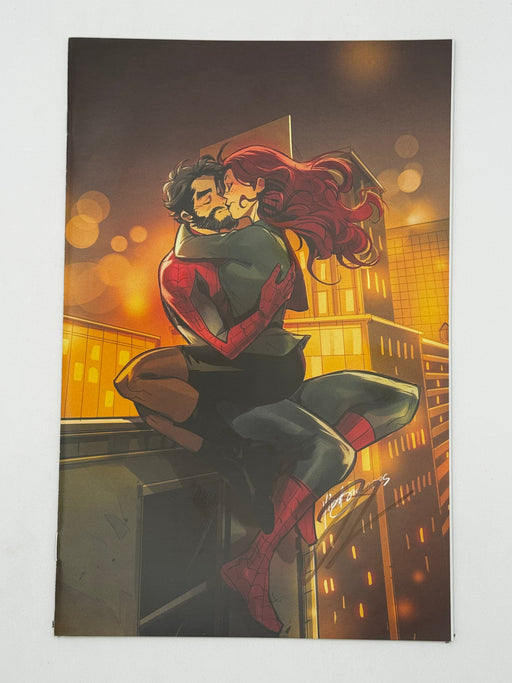 [Signed by Hickman] Ultimate Spider-Man #15 Virgin Unknown Comics Andolfo Exclusive Var [INST] - for just $40! 