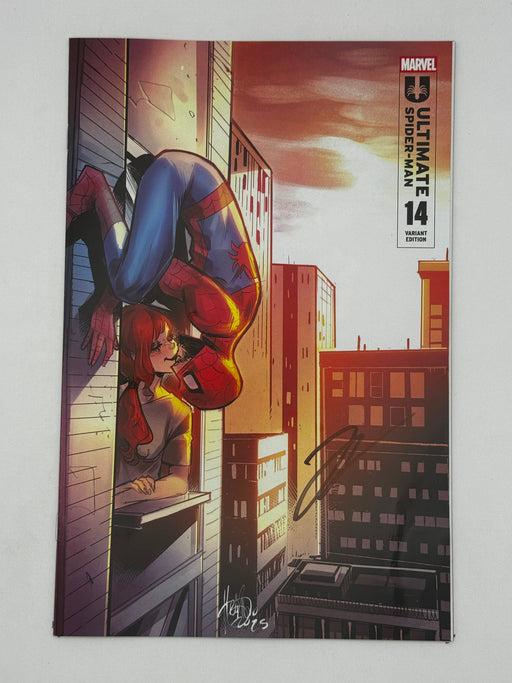 [Signed by Hickman] Ultimate Spider-Man #14 Unknown Comics Andolfo Exclusive Var [INST] - for just $25! 
