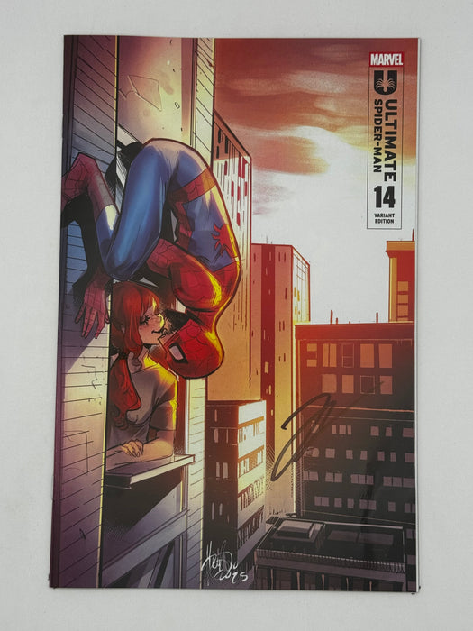 [Signed by Hickman] Ultimate Spider-Man #14 Unknown Comics Andolfo Exclusive Var [INST] - for just $25! 