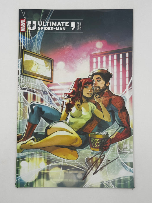 [Signed by Hickman] Ultimate Spider-Man #9 Unknown Comics Andolfo Exclusive Var [INST] - for just $25! 