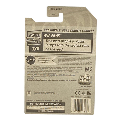 Hot Wheels Ford Transit Connect - Vans Series 3/5 - for just $1.79! 