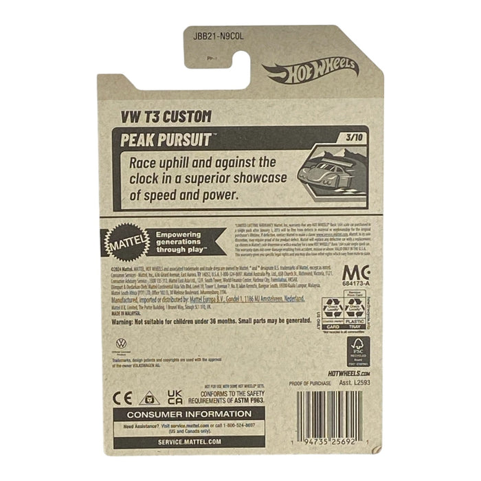 Hot Wheels VW T3 Custom - Peak Pursuit Series 3/10 - for just $1.79! 