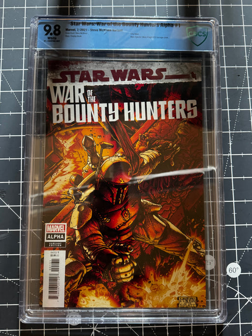 Star Wars War of the Bounty Hunters Alpha #1 CBCS 9.8 Blue Label Steve McNiven - for just $49.99! 