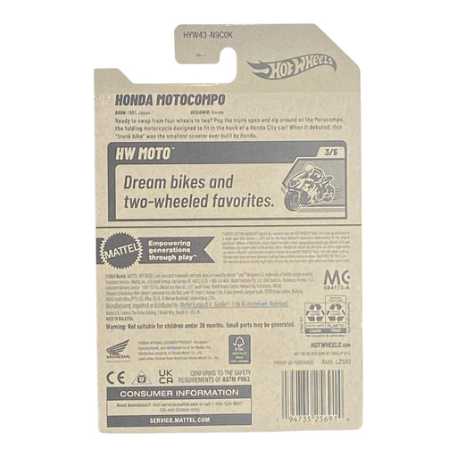 Hot Wheels Honda Motocompo - HW Motto Series 3/5 - for just $1.79! 