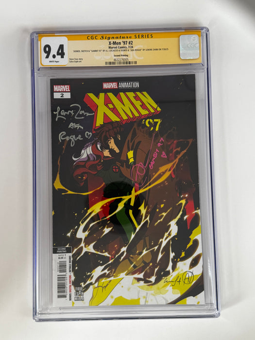[DOUBLE SIGNED LENORE ZANN | AJ LOCASCIO] X-MEN '97 #2 CGC 9.4 Yellow Label 2nd PTG Steve Espin Var - for just $200! 