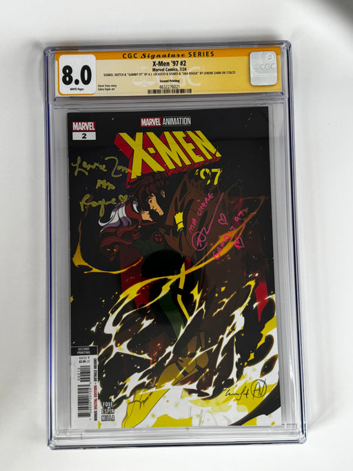 [DOUBLE SIGNED LENORE ZANN | AJ LOCASCIO] X-MEN '97 #2 CGC 8.0 Yellow Label 2nd PTG Steve Espin Var - for just $150! 