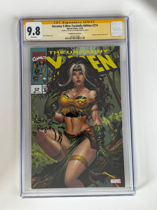 [Signed by Lenore Zann] Uncanny X-Men Facsimile Edition #274 9.8 CGC Yellow Label Kirkham Exclusive Var - for just $150! 