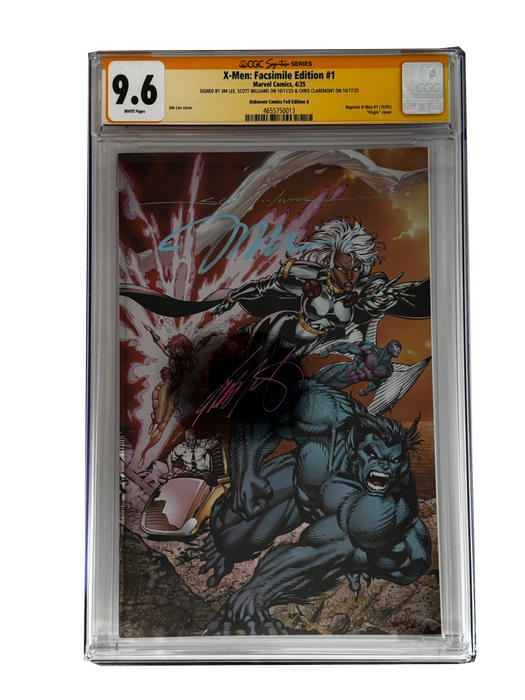 [TRIPLE SIGNED CGC YELLOW LABEL 4 PACK FOIL] X-Men 1991 #1 Facsimile Jim Lee | Claremont |  Williams Cover Var [Set #3] - for just $900! 